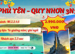 PHÚ YÊN - QUY NHƠN 3N3Đ