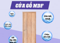 Cửa gỗ công nghiệp MDF Melamine