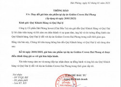 ĐÓN ĐẶC QUYỀN - NHẬN QUÀ SANG TỪ GOLDEN CROWN HAI PHONG