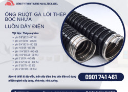 Ống ruột gà lõi thép 1/2 inch ( ID 16 - OD 20) Đà Nẵng, Hà Nội, HCM