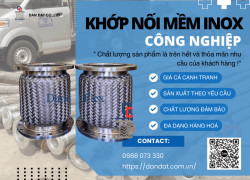 Khớp Nối Mềm Inox Công Nghiệp, Khớp Nối Giảm Rung Inox 304, Khớp nối mềm cho đường ống dẫn hơi