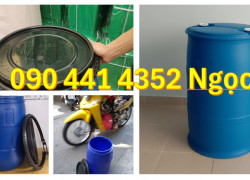 Phân phối thùng phuy nhựa 30 lít, thùng phuy cũ 50 lít đựng hoá chất, giá thùng phuy nhựa 220 lít nắp kín