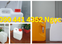 Can nhựa 5 lít đựng dung dịch, can nhựa 2 lít đựng phân bón, bình nhựa 1 lít đựng cồn, can nhựa 500ml đựng dầu