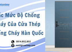 Các Mức Độ Chống Cháy Của Cửa Thép Chống Cháy Hàn Quốc