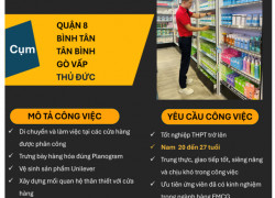 TUYỂN NHÂN VIÊN TRƯNG BÀY/ BÁN HÀNG UNILEVER CHO CHUỖI BÁCH HÓA XANH/ CVS