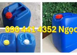 Can nhựa 10 lít xanh, can nhựa 20 lít đen đựng hoá chất nguy hại, can nhựa 25 lít đựng axit, can nhựa 30L thoát khí