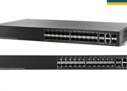 SG300-28SFP: 28 port Gigabit SFP Managed (26 Gigabit SFP ports, 2 Combo mini-GBIC ports)