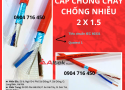 Cáp chống cháy 2C x 1.5mm2 FR IEC 60331 Altek Kabel