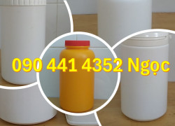 Gía hủ nhựa 2 ký HDPE, hủ nhựa vuông 1kg đựng thực phẩm, hủ nhựa 500g đựng màu công nghiệp