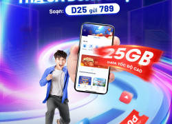 D25 MobiFone - Gói cước đón xuân, thả ga dung lượng