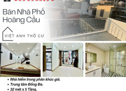 Bán nhà Phố Hoàng Cầu, Dân Xây, Vị Trí Trung Tâm, 32mx5T, Giá: 6.5 Tỷ, Lh: 0396935190.