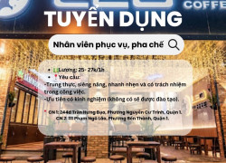 LEO COFFEE AND TEA tuyển Nhân viên phục vụ, pha chế