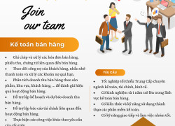 Cần tuyển kế toán bán hàng