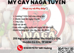 Mỳ Cay NAGA Cần Tuyển Nhân Phục vụ và Phụ Bếp