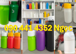 Bình nhựa 1 lít đựng hoá chất, vỏ chai nhựa 0.5 lít HDPE, chai nhựa 250ml tròn, chai nhựa 100ml đựng cồn