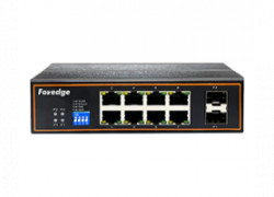 IS108GP-2F: 8-Port Gigabit Industrial POE Switch