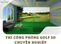 nhà thầu uy tín về thi công phòng tập Golf 3D.