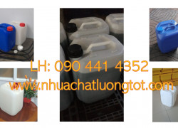 Gía can nhựa 10 lít vuông, can nhựa 10l đựng axit, can nhựa 25l đựng hoá chất, can nhựa 30l đựng cồn y tế