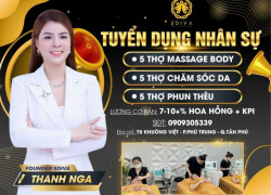 TUYỂN DỤNG NHÂN VIÊN THẨM MỸ VIỆN SPA