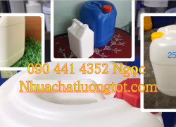 Can nhựa 10 lít đựng hoá chất y tế, can nhựa 20 lít đựng hoá chất thí nghiệm, can nhựa 25 lit vuông dày