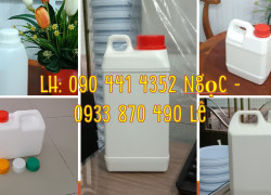 Can nhựa HDPE 0.5 lít, can nhựa 1 lít đựng vi sinh, bình nhựa 2 lít đựng thuốc thuỷ sản, can nhựa 5 lít đựng cồn