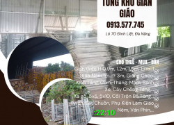 chao thuê và mua bán giàn giáo cũ mới giá rẻ nhất miền trung