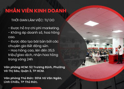 [HCM] – TẬP ĐOÀN BẤT ĐỘNG SẢN THIÊN KHÔI TUYỂN DỤNG NHÂN VIÊN KINH DOANH