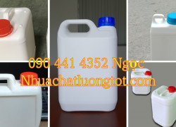 Can nhựa 5 lít đựng hoá chất, can nhựa 2 lít tròn, can nhựa 1 lít đựng vuông quai, can nhựa 500ml giá rẻ