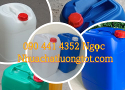 Can nhựa 10 lít trắng, can nhựa 20 lít mua ở đâu, can nhựa đựng chất tẩy rửa 25 lít, can nhựa 30 lít dày 1kg6