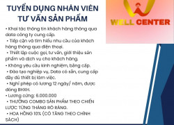 TUYỂN DỤNG NHÂN VIÊN TƯ VẤN SẢN PHẨM