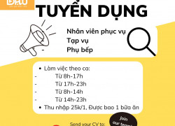 Bún Đậu mắm tôm Nhà Đậu cần tuyển