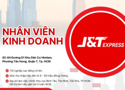 Công ty CPN J&T Expresss cần tuyển 05 nhân viên kinh doanh.