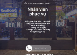 Bến Nghé Street Food Market tuyển dụng nhân viên phục vụ