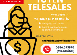 CƠ HỘI GIA NHẬP LOTTE FINANCE! 🇰🇷 🚀 💼 Vị trí: Telesales