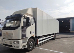 Xe tải Faw thùng kín container cao 2.52 mét