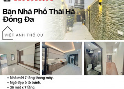 Bán nhà Phố Thái Hà, Mặt Tiền Rộng, Thang Máy Xịn, 36mx7T, Giá: 11.6 Tỷ, Lh: 0396935190.