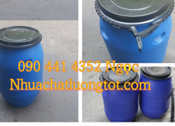 Thùng phuy nhựa nhập khẩu, bán thùng phuy nhựa 30l, thùng nhựa 50l đựng hoá chất, thùng phuy đựng hoá chất 60 lít