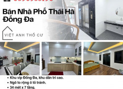 Bán nhà Phố Thái Hà, Nhà Mới Thang Máy, Sổ Vuông Đẹp, 34mx7T, Giá: 11.4 Tỷ, Lh: 0396935190.