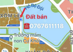 Bán đất phân lô Thạch Bàn,mặt hồ CV,ô tô tải tránh,vỉa hè 3m,DT50m,MT5m,10 tỷ