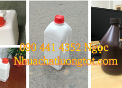 Bán can nhựa, bình nhựa 500ml đựng hoá chất, can nhựa HDPE 1 lít, can nhựa 2 lít đựng vi sinh, can nhựa 5L dày