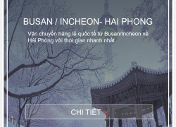 Giá Cước Vận Chuyển Hàng Lẻ Từ Hàn Quốc Về Hải Phòng