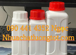 Gía can nhựa 500ml, can vuông 1 lít đựng phụ gia, can nhựa 2 lít đựng nguyên liệu, can nhựa 5 lít đựng hoá chất