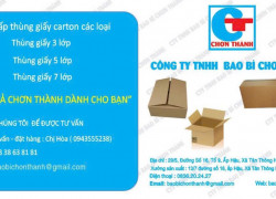 CTY BAO BÌ CHƠN THÀNH tuyển gấp LĐPT bao cơm trưa làm Củ Chi