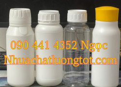 Cung cấp chai nhựa 1 lít ngấn, chai nhựa 500ml đựng phân bón lá, chai nhựa 250ml đựng thuốc diệt sâu bọ