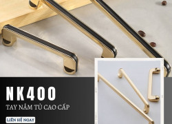 Tay nắm cửa tủ cao cấp dạng trơn NK400 | Zalo 0901 196 552