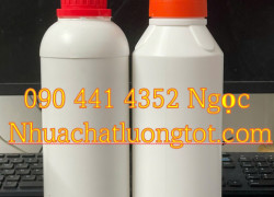 Vỏ chai nhựa 1 lít, bán chai nhựa 500ml đựng hoá chất, chai nhựa 250ml đựng dung môi, chai lọ 100ml đựng cồn