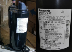 0911.219.479, cung cấp (block) máy nén lạnh Panasonic  5KS225EAA2 2hp R410 220V