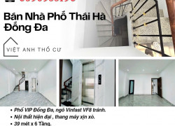 Bán nhà Phố Thái Hà_Siêu Phẩm Lô Góc_Vinfast Đỗ Cửa_39mx6T_Giá: 13.7 Tỷ_Lh: 0396935190.