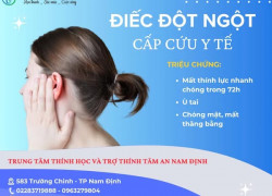 Điếc đột ngột - Cấp cứu y tế