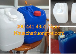 Thùng nhựa 10L đựng chất lỏng, can nhựa vuông 20L, thùng đựng 25 lít dung môi, can nhựa 30L đựng axit